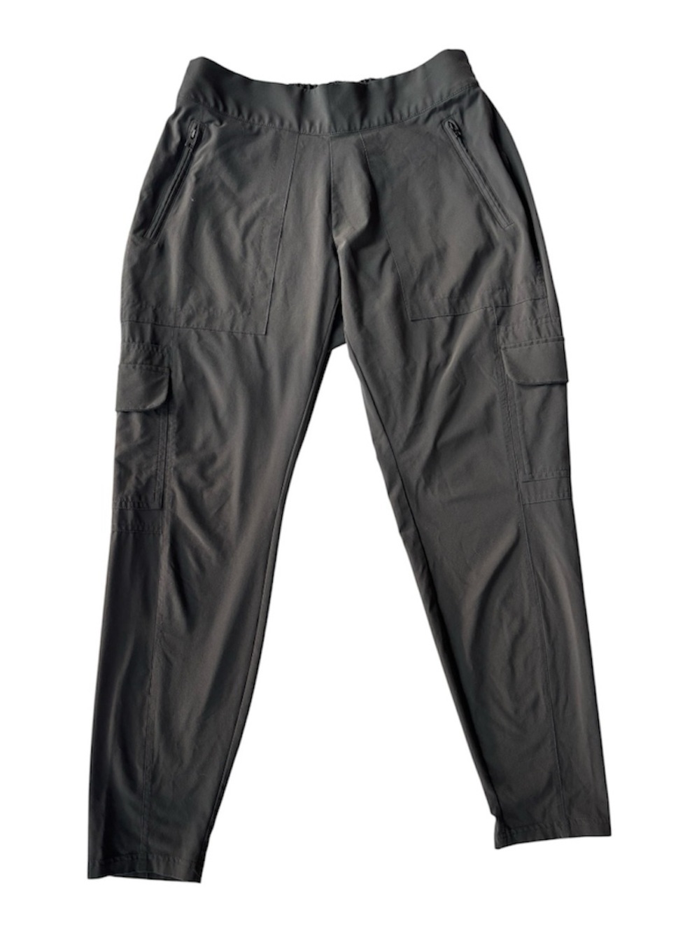 Athleta Chelsea Lightweight Cargo Travel Hiking Pants Olive Dark Green Size 8